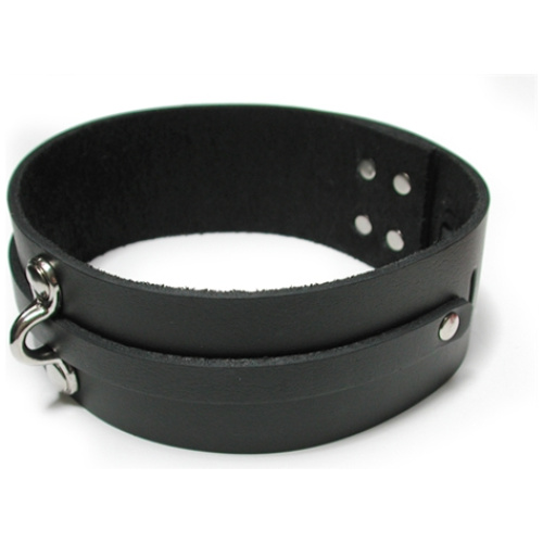 Bondage Basics Black Leather Collar