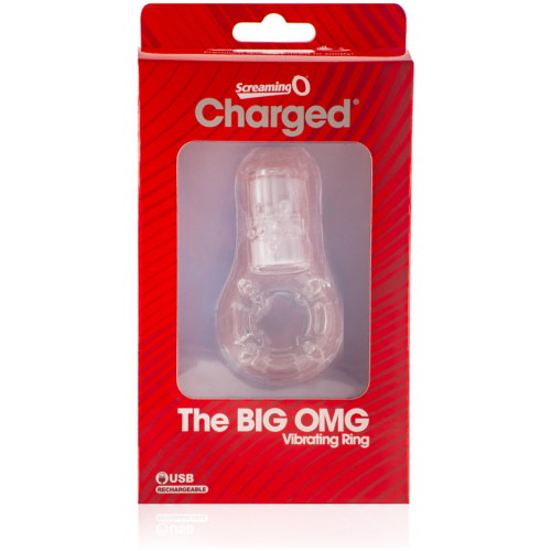 Big Omg Vibrating Ring - Clear - Each