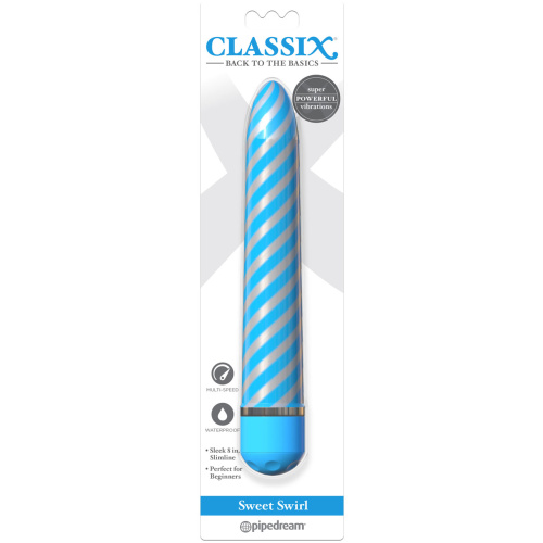 Sweet Swirl Vibrator - Blue