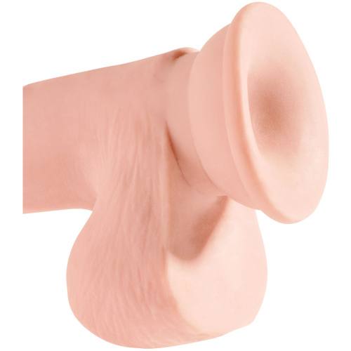 King Cock Plus Triple Density 7.5 Inch Cock With Balls - Flesh
