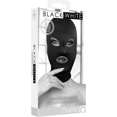Subversion Mask With Open Mouth and Eye - Black