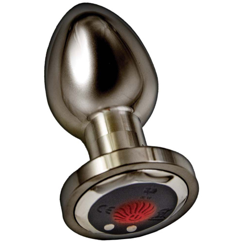 Ass-Sation Remote Vibrating Metal Plug - Black