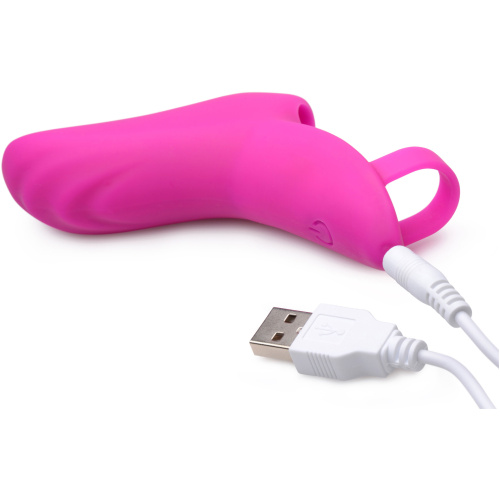 7x Finger Bang Her Pro Silicone Vibrator - Pink