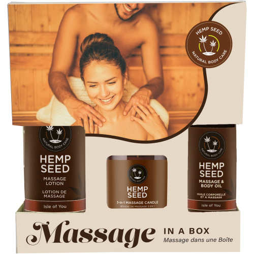Hemp Seed Massage in a Box Gift Set - Isle of You