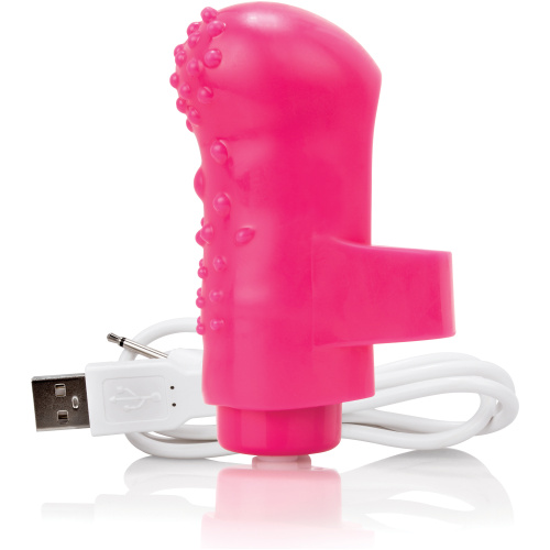 Charged Fingo Rechargeable Finger Vibe - Pink