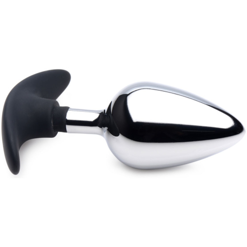 Dark Invader Metal and Silicone Anal Plug - Large