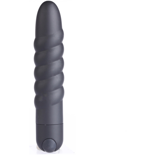 Lola 10 Function Vibrating Twisty Bullet - Black