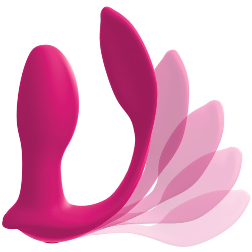 Threesome Double Ecstacy Silicone Vibrator - Pink