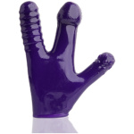Claw Textured Glove - Eggplant