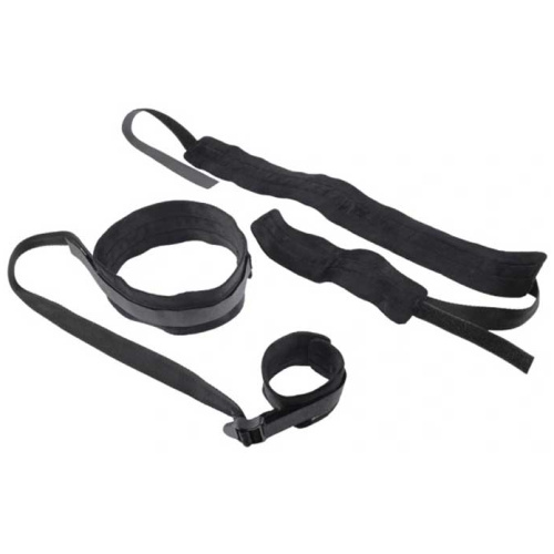 Thigh and Wrist Cuffs - Black