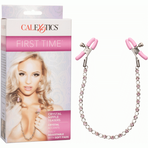 First Time Crystal Nipple Teasers - Pink