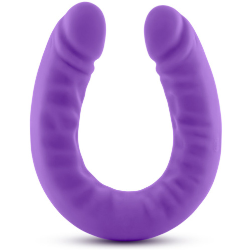 Ruse - 18 Inch Silicone Slim Double Dong - Purple