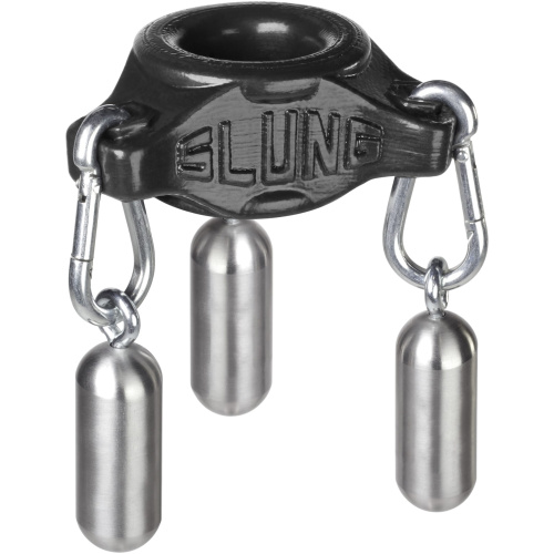 Slung Stretchy Silicone Weighted Ballstretcher - Black