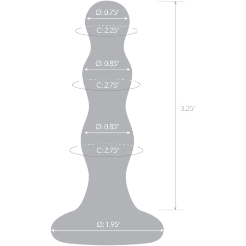 Triple Play Beaded Butt Plug