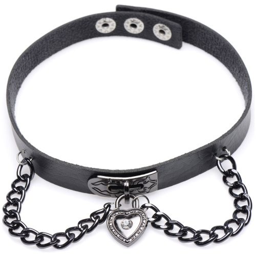 Gothic Heart Chain Choker