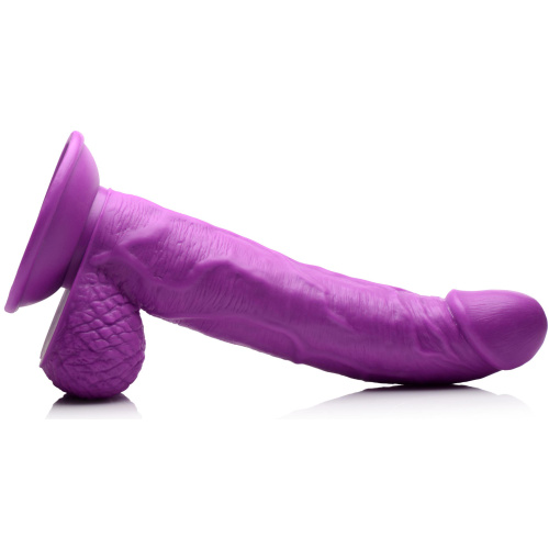 Pop Pecker 7.5 Inch Dildo With Balls - Purple