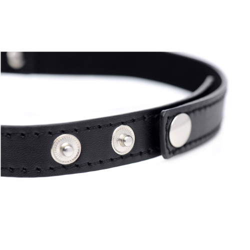 Dark Heart Chrome Heart Black Choker - Black
