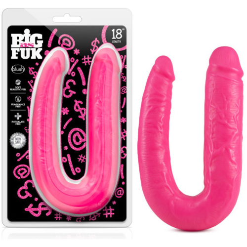 Big as Fuk - 18 Inch Double Headed Cock - Pink