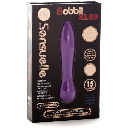 Sensuelle Bobbii Xlr8 15 Function Turbo Flexi Vibe - Ultra Violet