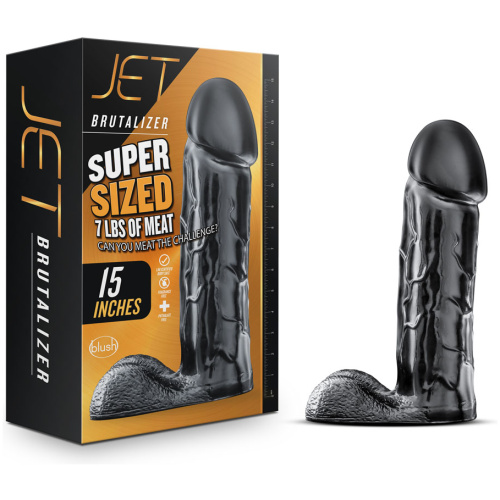 Jet - Brutalizer 15 Inch Dildo - Black