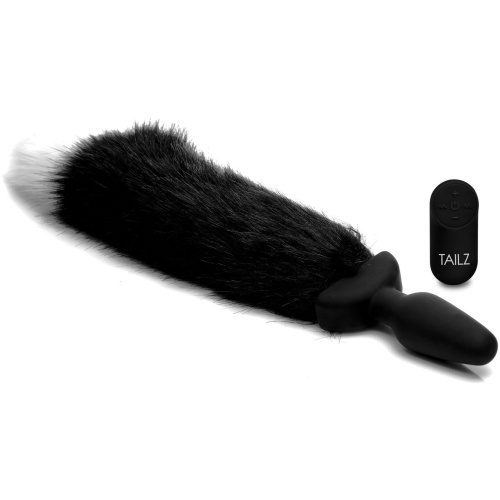 Waggerz Moving and Vibrating Fox Tail Anal Plug