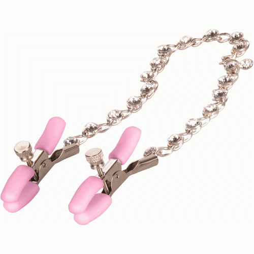 First Time Crystal Nipple Teasers - Pink