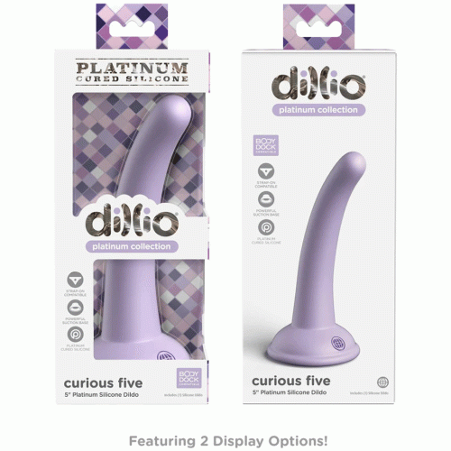 Dillio Platinum - Curious Five 5 Inch Dildo - Purple