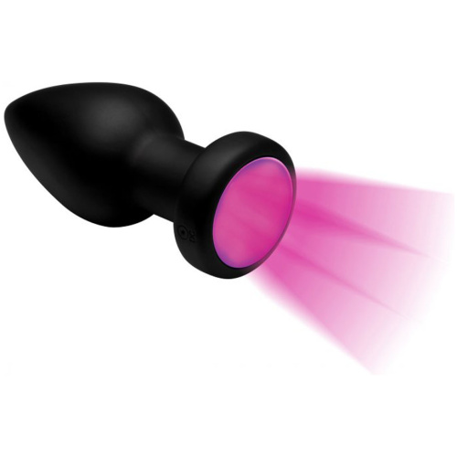 7x Light Up Rechargeable Anal Plug - Large
