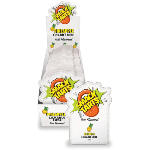 Smack Tarts Lube 3ml Pouch Display 36pc - Sour Pineapple