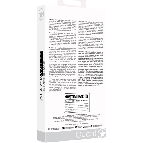 Subversion Mask With Open Mouth and Eye -  Black