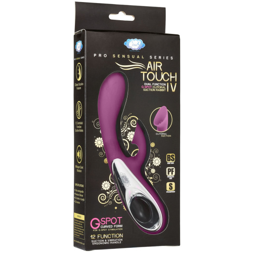 Cloud 9 Pro Sensual Air Touch IV G-Spot Dual Functional Clitoral Suction Rabbit - Purple