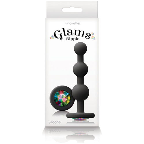 Glams - Ripple Rainbow Gem - Black