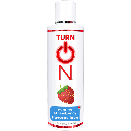 Turn on Yummy Strawberry Flavored Lube  - 4 Fl. Oz