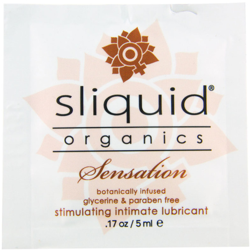 Sliquid Organics Sensation - 200 Count Case - .17 Oz./ 5ml Foils
