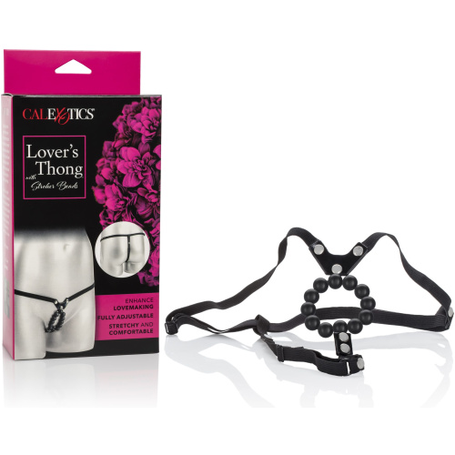Lovers Thong With Stroker Beads