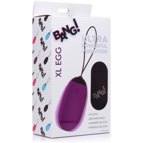 Bang XL Silicone Vibrating Egg - Purple