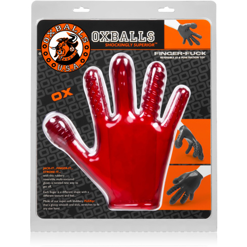 Finger- Fuck Reversible Jo & Penetration Toy - Red