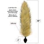 Foxy Fox Tail Silicone Butt Plug - Gold