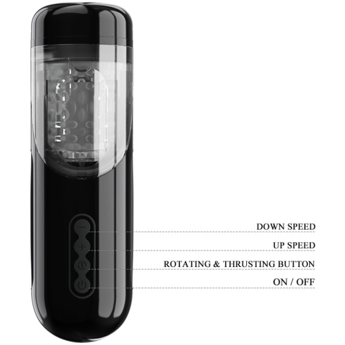 Pretty Love Lorelei Rotating and Thrusting Masturbator - Black