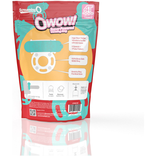 Screaming O 4t - Owow Super Powered Vibrating Ring - Kiwi