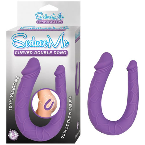 Seduce Me Curved Double Dong - Purple