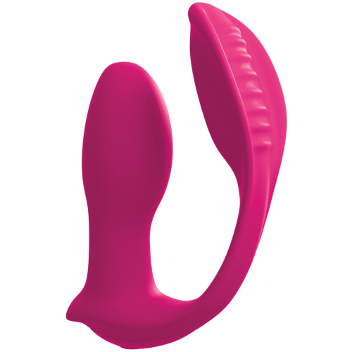 Threesome Double Ecstacy Silicone Vibrator - Pink