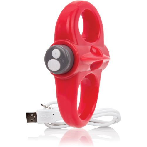 Charged Yoga Rechargeable Vibe Ring - Red