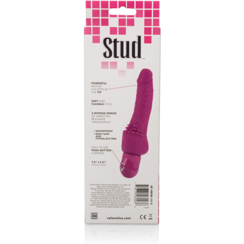 Waterproof Power Stud Cliterrific Dong - Pink
