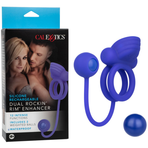 Silicone Rechargeable Dual Rockin' Rim Enhancer