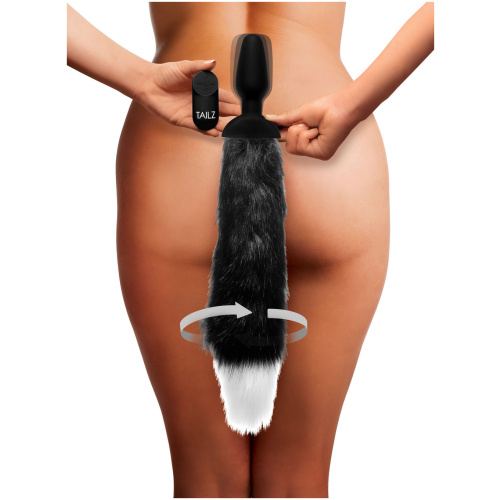 Waggerz Moving and Vibrating Fox Tail Anal Plug