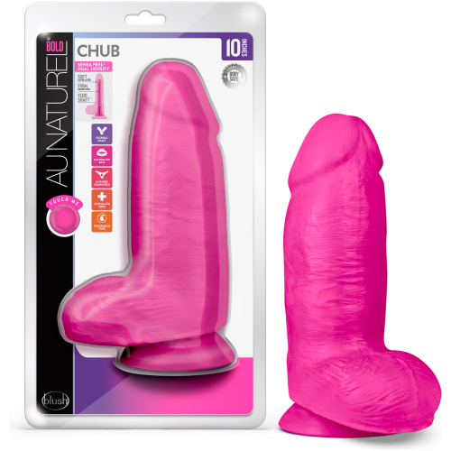 Au Naturel - Bold - Chub - 10 Inch Dildo - Pink