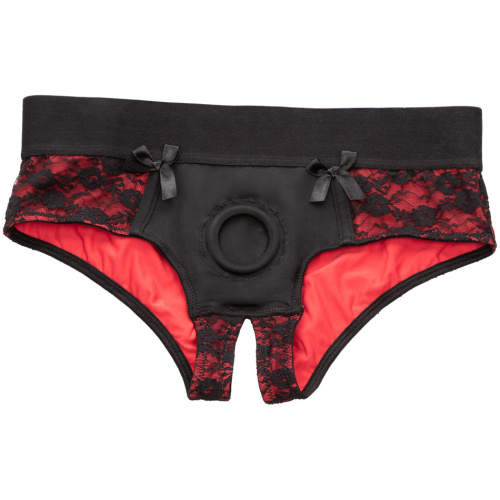 Scandal Crotchless Pegging Panty Set - L/xl