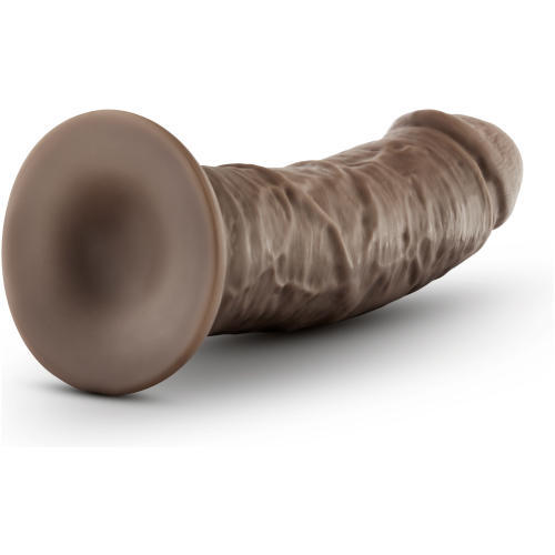 Dr. Skin Glide 8 Inch Self Lubricating Dildo - - Chocolate