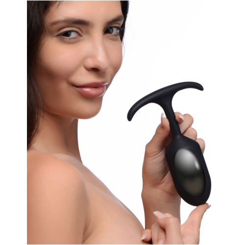 Premium Silicone Weighted Anal Plug - Small